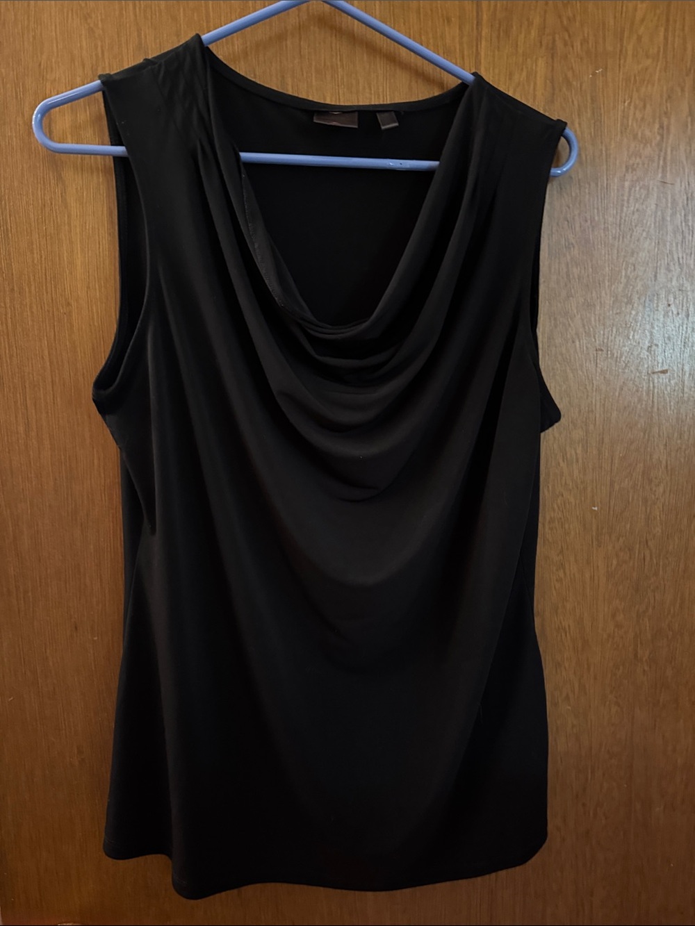 Rafaella Black Sleeveless Cowl Neck Camisole